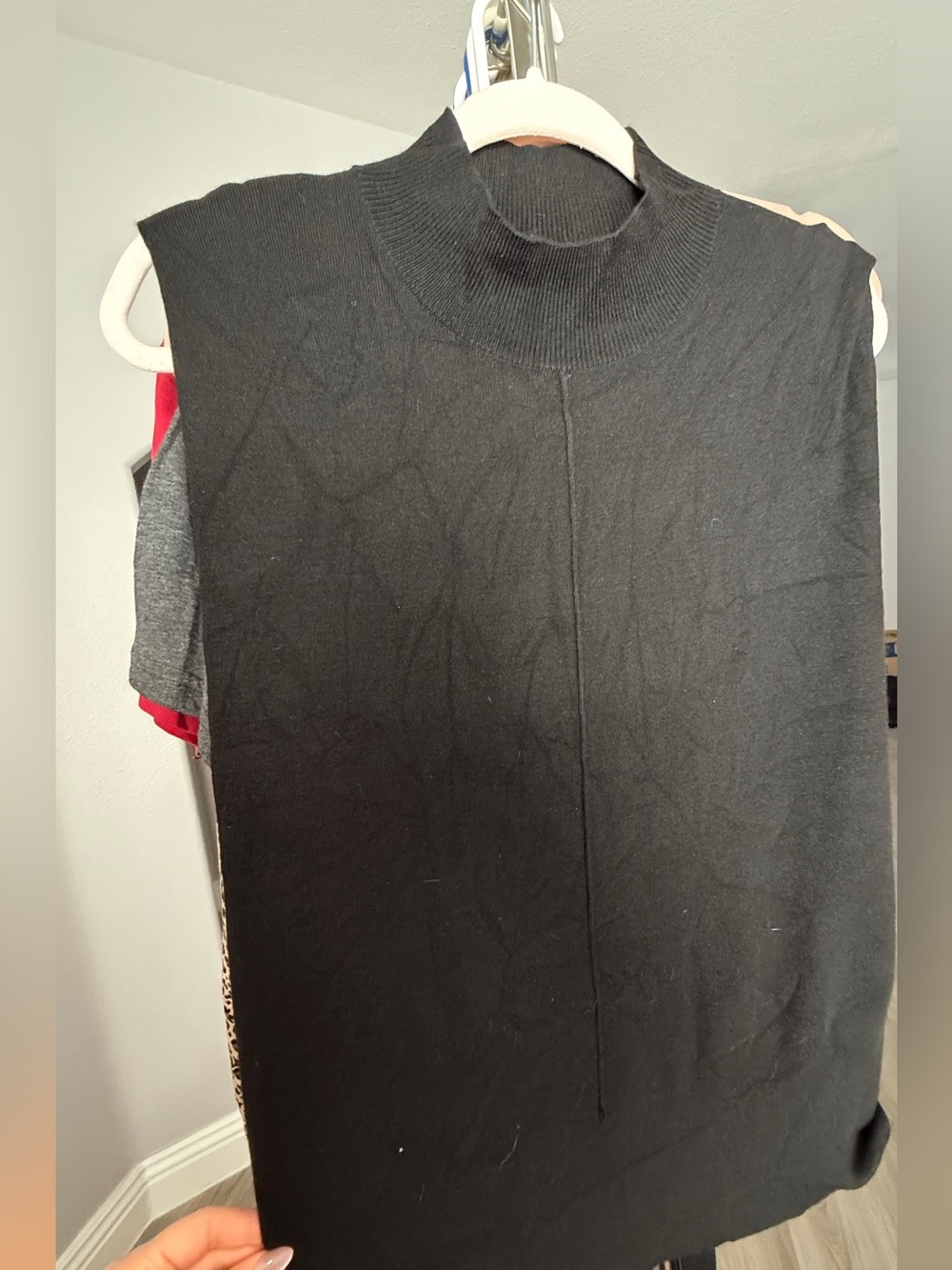 Classic Black Mock Neck Sweater